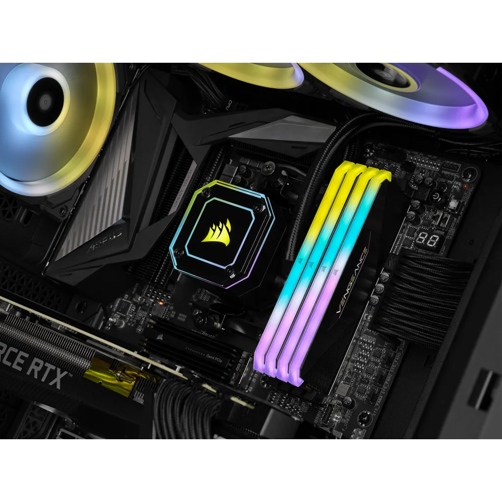 VENGEANCE® RGB RT 16GB (2 x 8GB) DDR4 DRAM 3200MHz C16