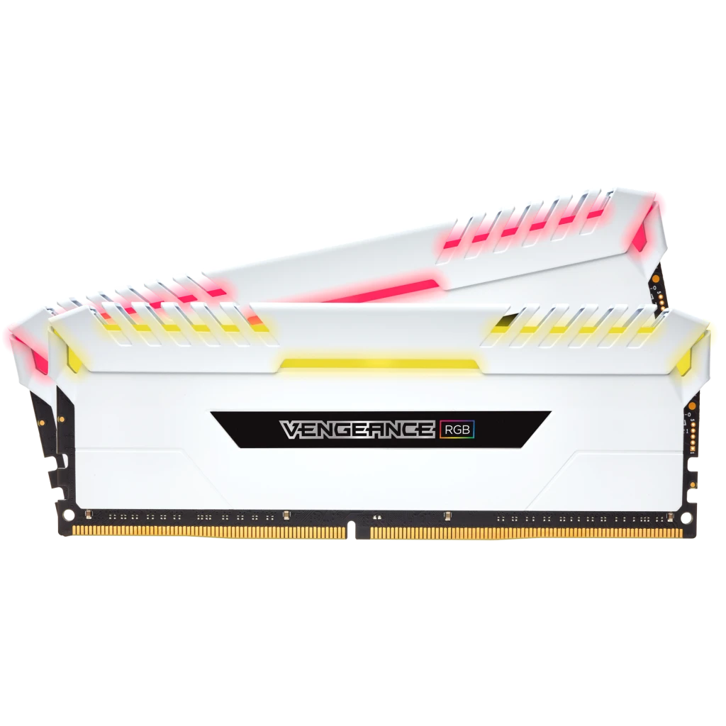 VENGEANCE® RGB 16GB (2 x 8GB) DDR4 DRAM 3000MHz C16 Memory Kit — White