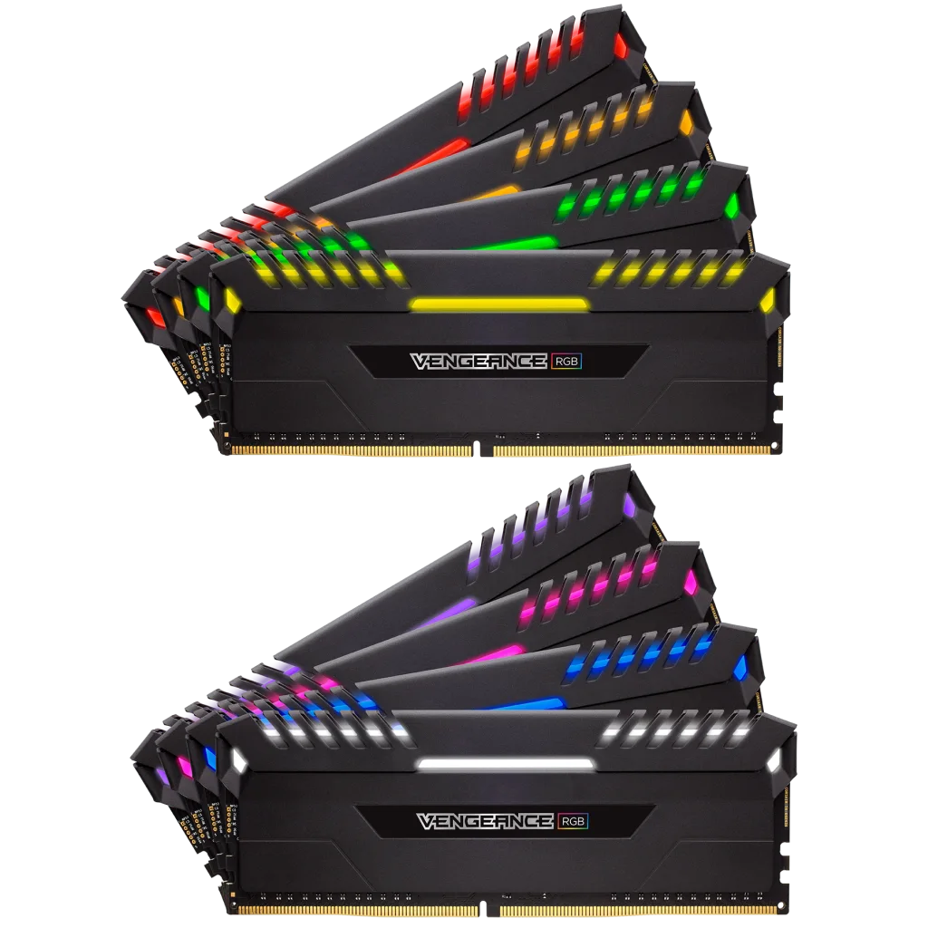 VENGEANCE RGB 64GB 8 x 8GB DDR4 DRAM 3800MHz C19 Memory Kit