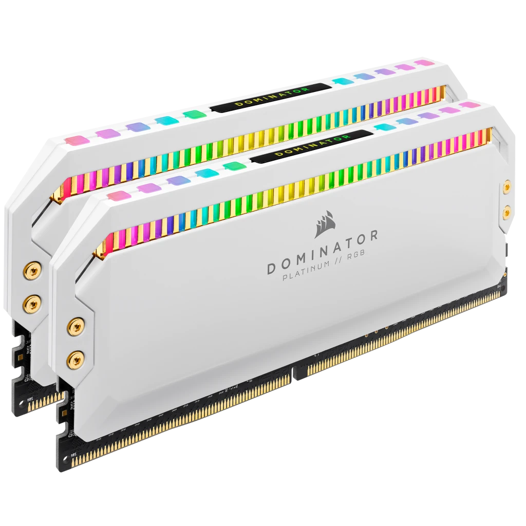 DOMINATOR® PLATINUM RGB 16GB (2 x 8GB) DDR4 DRAM 4000MHz C19 Memory Kit — White