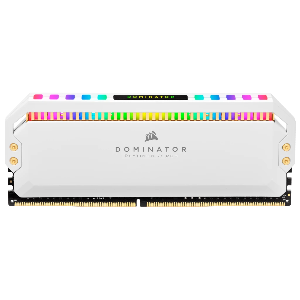 DOMINATOR® PLATINUM RGB 32GB (2 x 16GB) DDR4 DRAM 3200MHz C16 Memory Kit —  White