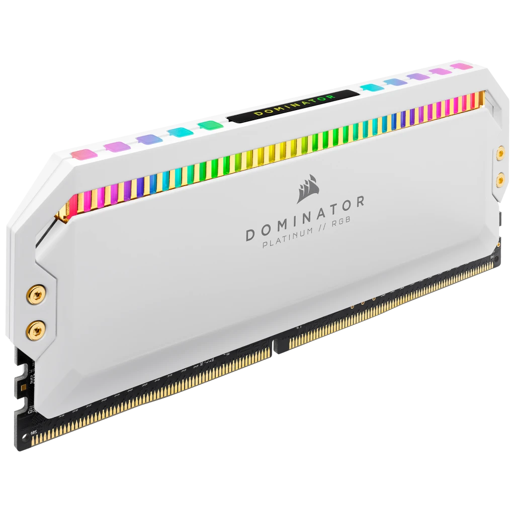 DOMINATOR® PLATINUM RGB 32GB (4 x 8GB) DDR4 DRAM 3200MHz C16 Memory Kit —  White