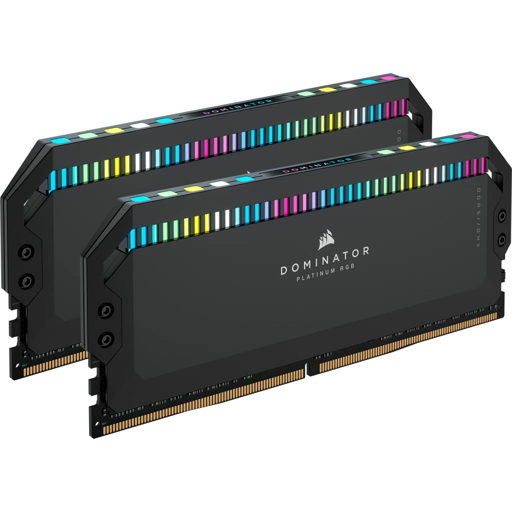 DOMINATOR® PLATINUM RGB 32GB (2x16GB) DDR5 DRAM 5200MT/s CL40 Memory Kit —  Black