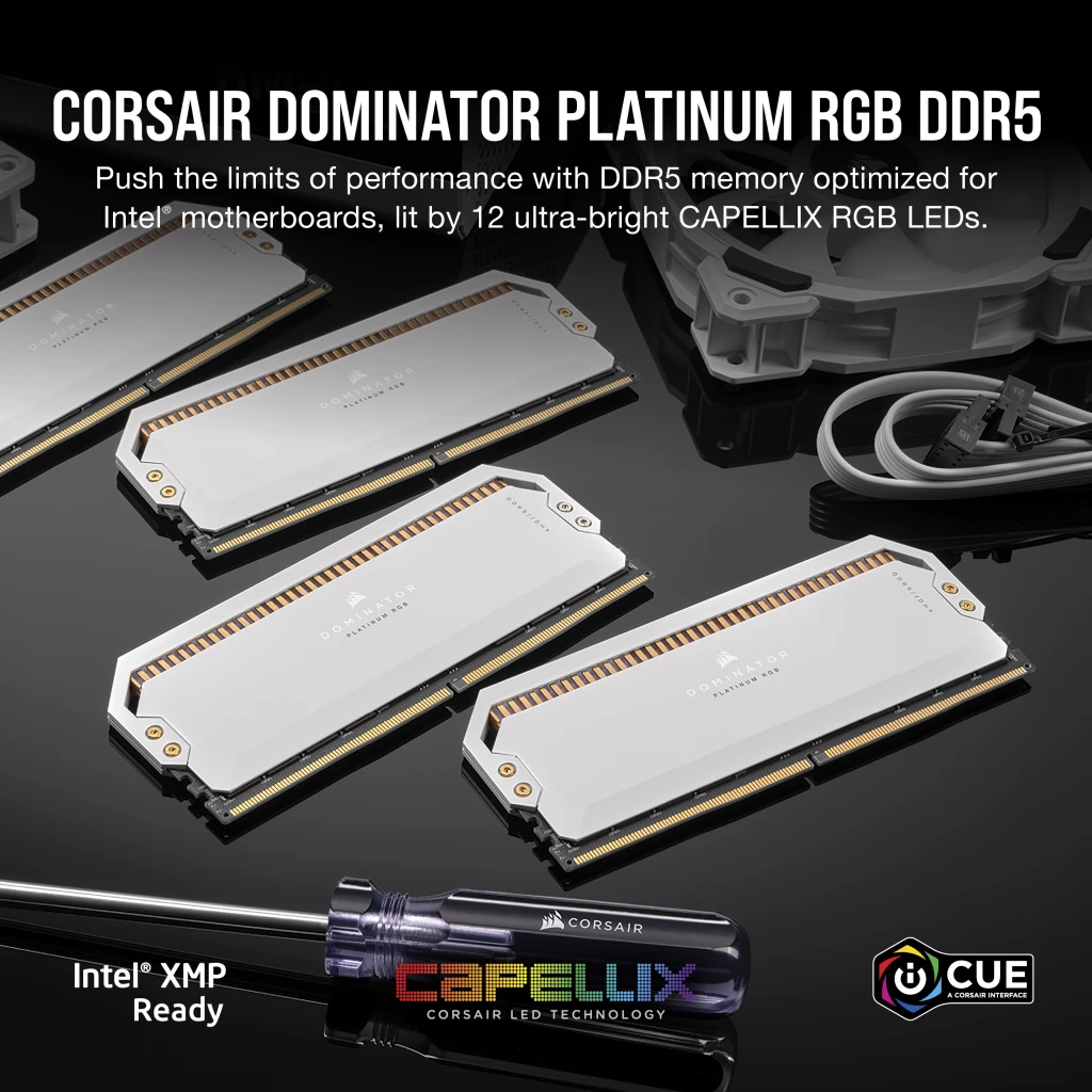 【DOMINATOR PLATINUM】DDR5-5200MHz 32GBセット DOMINATOR® PLATINUM RGB 32GB (2x16GB) DDR5 DRAM 5200MHz C40