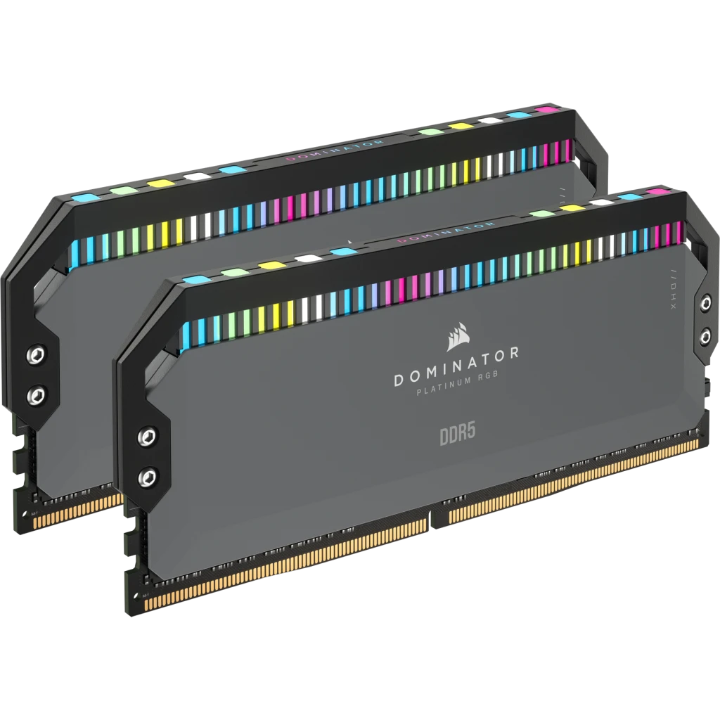 DOMINATOR® PLATINUM RGB 32GB (2x16GB) DDR5 DRAM 5200MT/s CL40 AMD EXPO &  Intel XMP Memory Kit