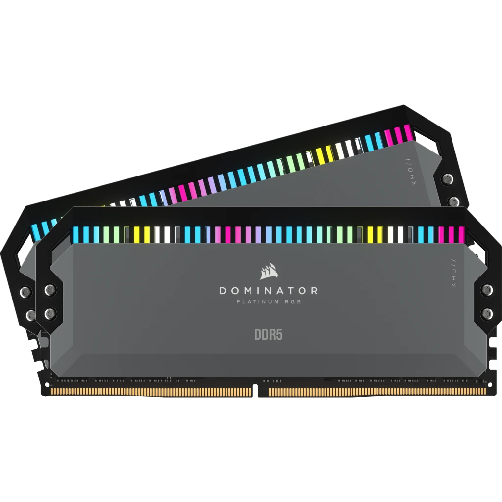 DOMINATOR® PLATINUM RGB 32GB (2x16GB) DDR5 DRAM 5200MT/s CL40 AMD EXPO & Intel XMP Memory Kit