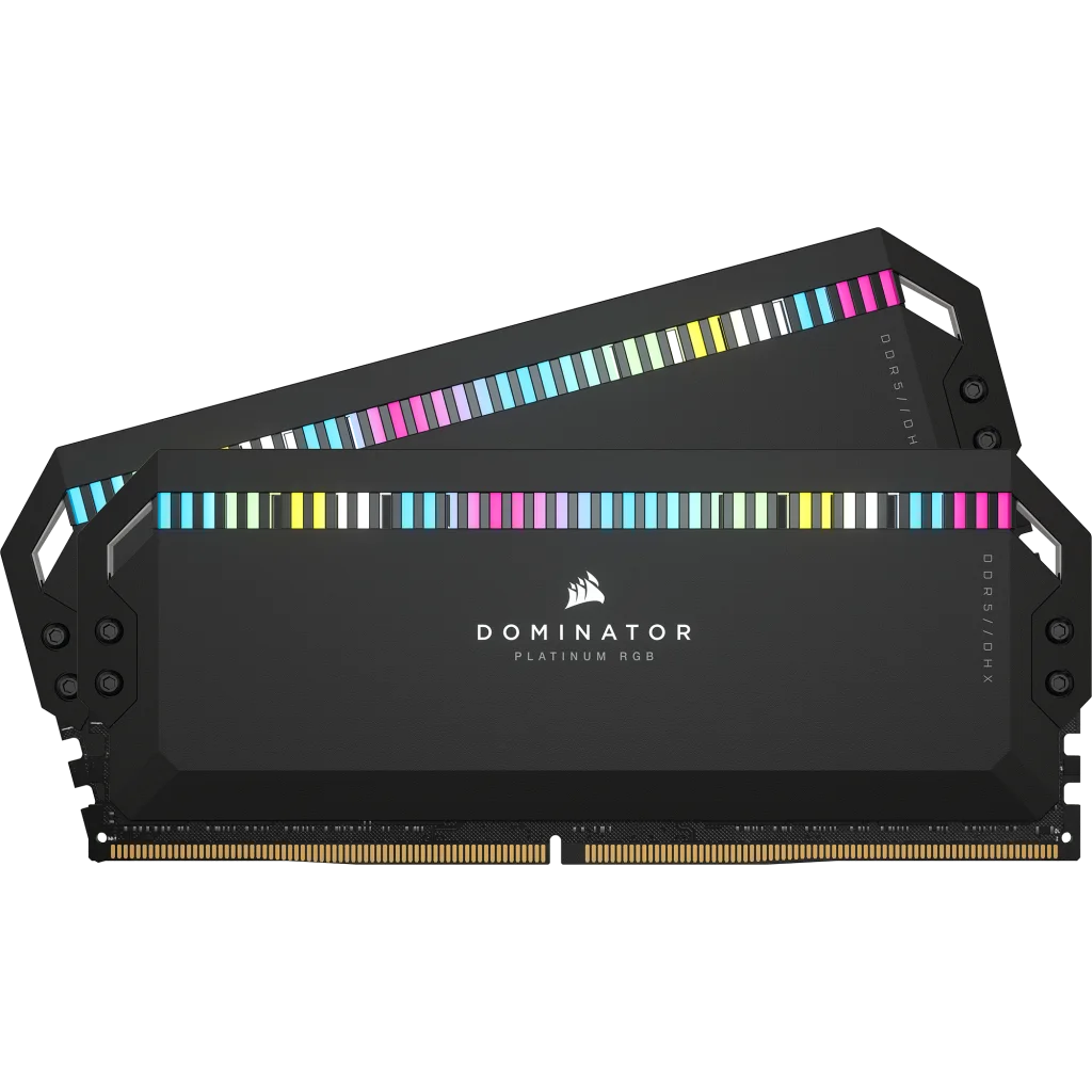 DOMINATOR® PLATINUM RGB 32GB (2x16GB) DDR5 DRAM 6000MT/s CL36 Memory Kit —  Black