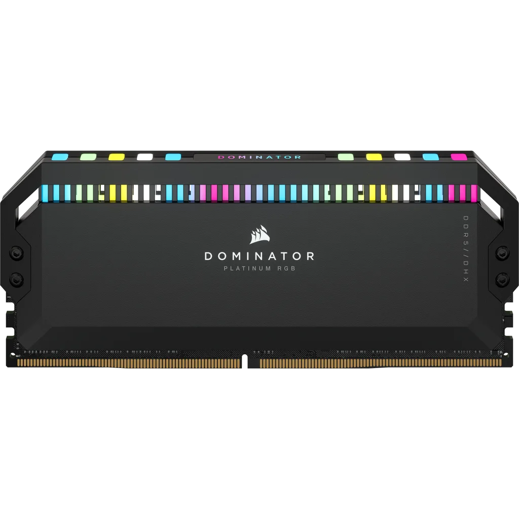 C36 Kit DOMINATOR® 32GB DRAM PLATINUM DDR5 (2x16GB) Memory — RGB Black 6200MHz