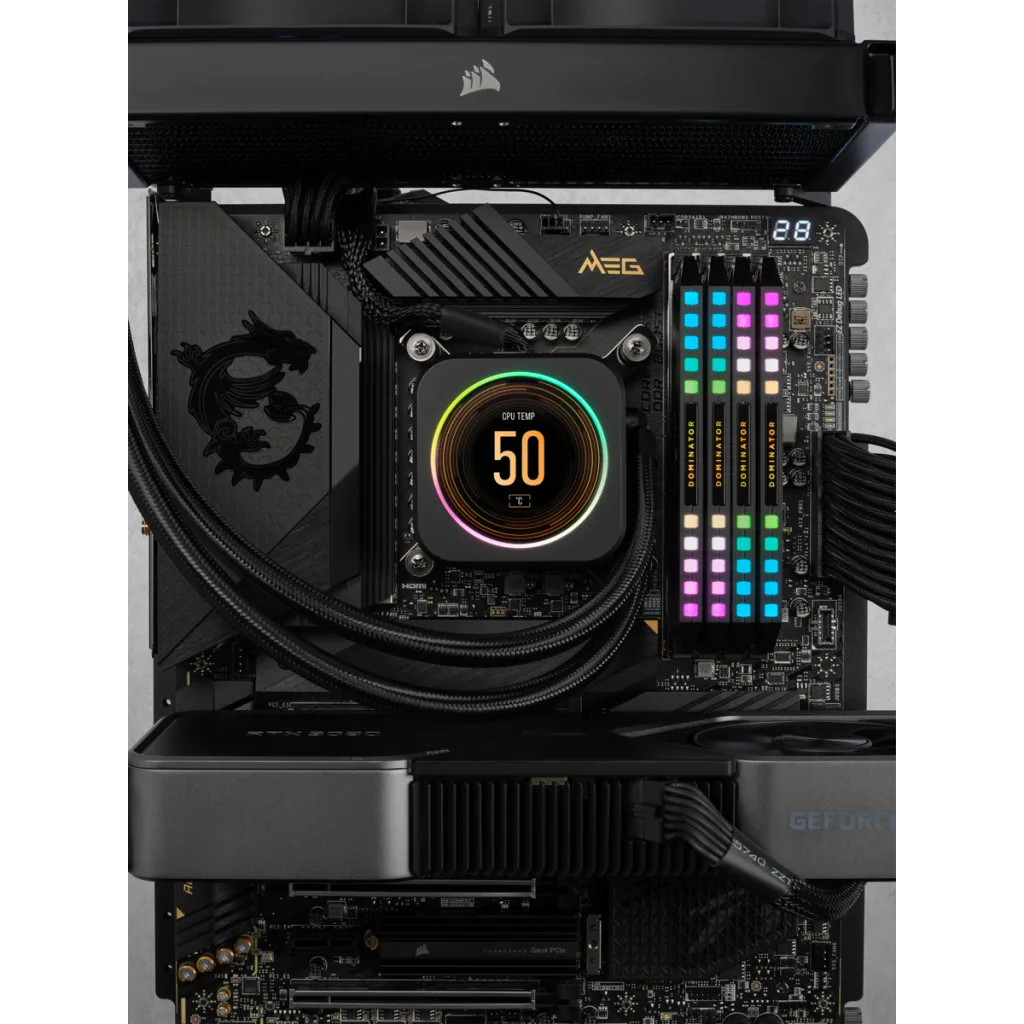 DOMINATOR® PLATINUM RGB 64GB (4x16GB) DDR5 DRAM 6400MHz C32 DOMINATOR® PLATINUM RGB 64GB (4x16GB) DDR5 DRAM 6400MHz C32