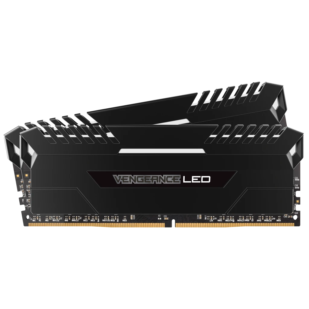 VENGEANCE® LED 16GB (2 x 8GB) DDR4 DRAM 2933MHz C16 Memory Kit – White LED