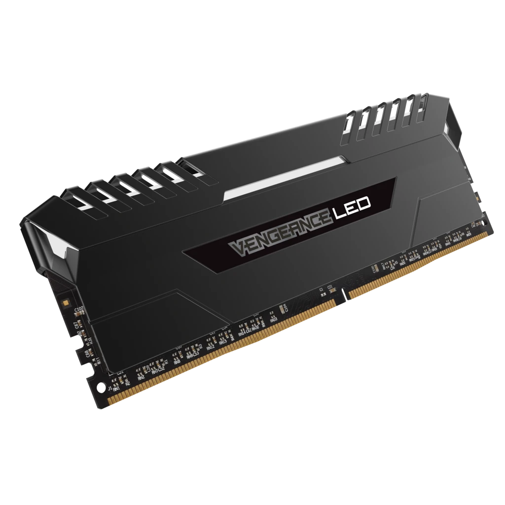 VENGEANCE® LED 32GB (2 x 16GB) DDR4 DRAM 2666MHz C16 Memory Kit - White LED
