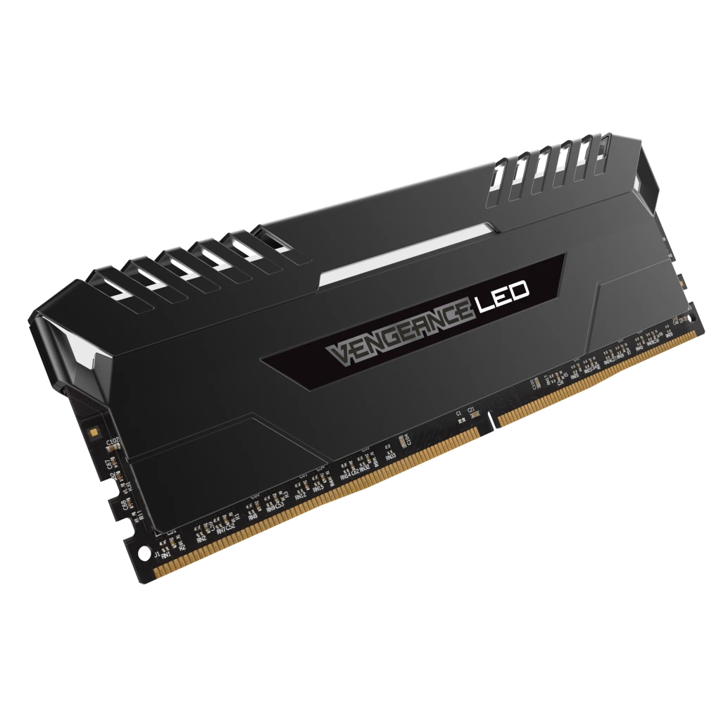 VENGEANCE® LED 64GB (4 x 16GB) DDR4 DRAM 3200MHz C16 Memory Kit - White LED