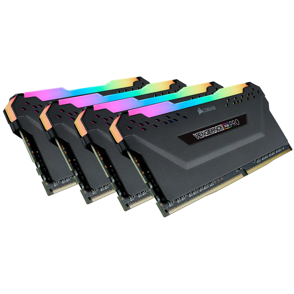 VENGEANCE® RGB PRO 128GB (4 x 32GB) DDR4 DRAM 3200MHz C16 Memory Kit — Black