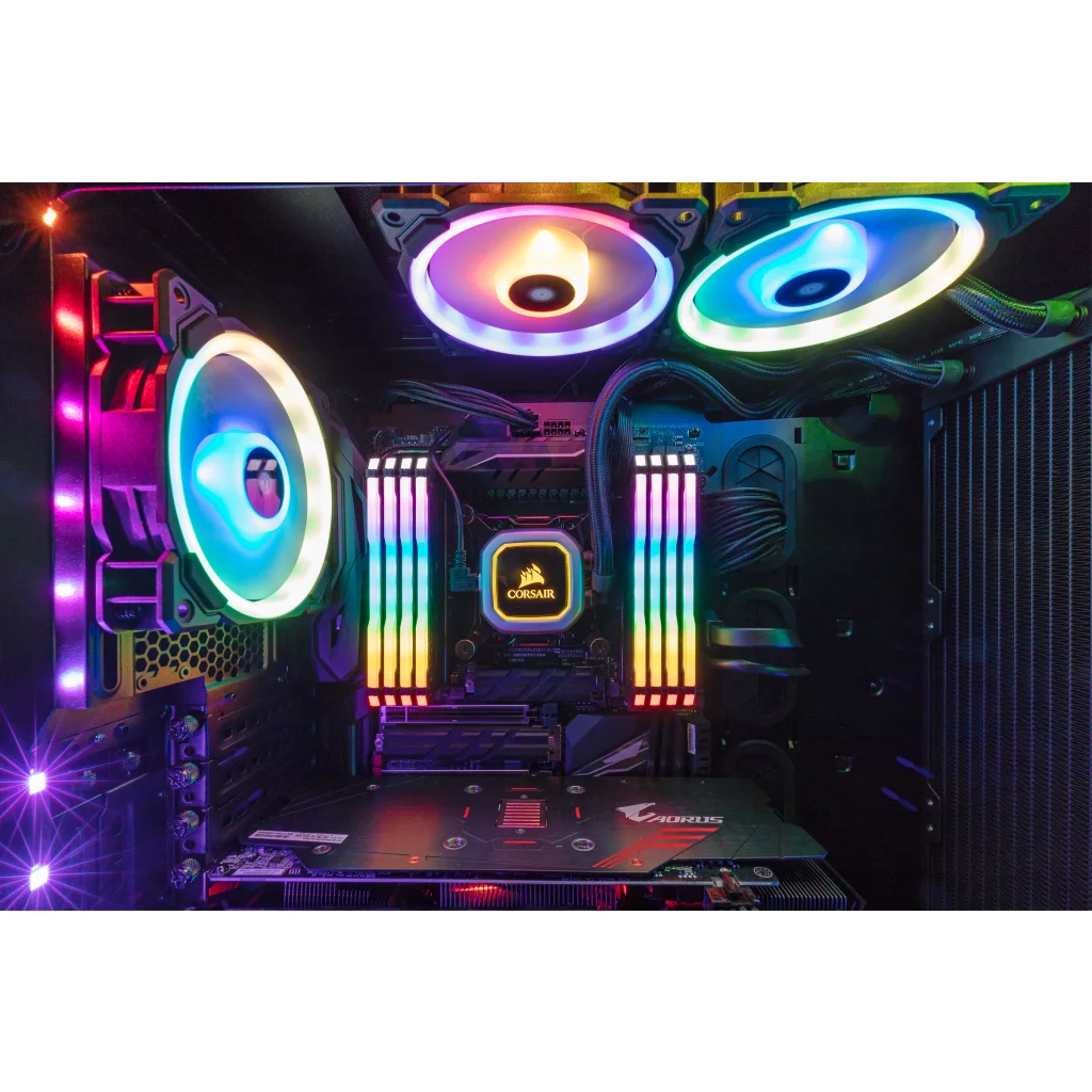 VENGEANCE® RGB PRO 128GB (8 x 16GB) DDR4 DRAM 2666MHz C16 Memory
