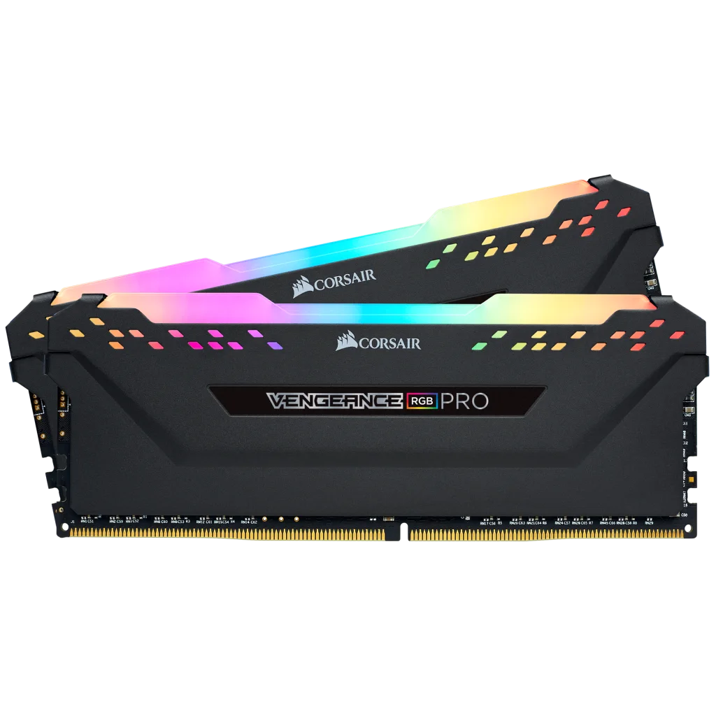 VENGEANCE® RGB PRO (2 DRAM 32GB Memory x Kit DDR4 C18 3600MHz Black — 16GB)