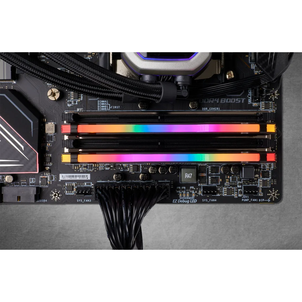 VENGEANCE® RGB PRO 32GB (2 x 16GB) DDR4 DRAM 3600MHz C18 AMD Ryzen