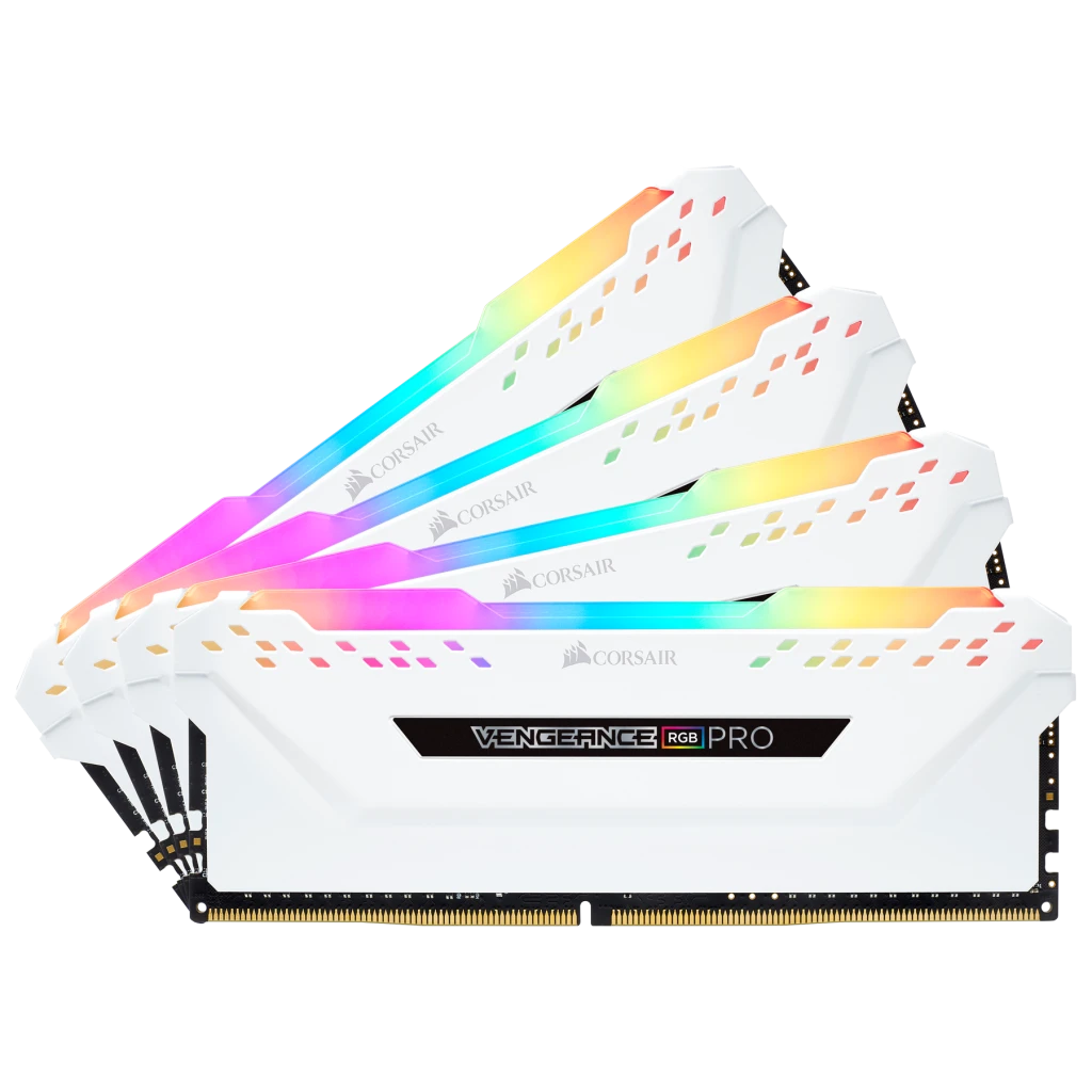 CORSAIR VENGEANCE RGB PRO 白 32GB(8GB×4) VENGEANCE® RGB PRO 32GB (4 x 8GB) DDR4 DRAM 3000MHz C15 Memory Kit