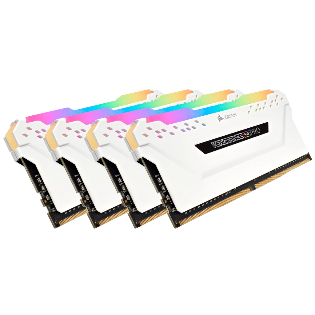 16gb Corsair Vengeance Rgb Ddr4 2666 Dimm Cl16 Dual Kit VENGEANCE® RGB PRO 64GB (4 x 16GB) DDR4 DRAM 2666MHz C16 Memory Kit — White