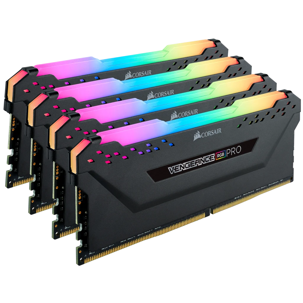 VENGEANCE® RGB PRO 64GB (4 x 16GB) DDR4 DRAM 3466MHz C16 Memory