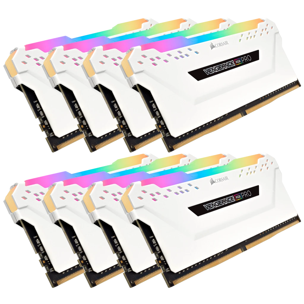 VENGEANCE® RGB PRO 64GB (8 x 8GB) DDR4 DRAM 3000MHz C15 Memory Kit ...