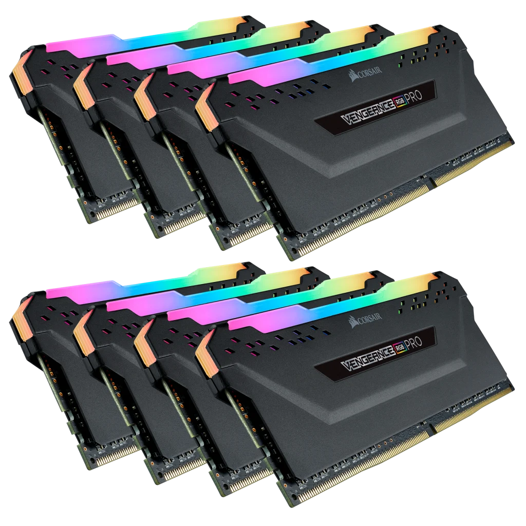 VENGEANCE® RGB PRO 64GB (8 x 8GB) DDR4 DRAM 3600MHz C18 Memory Kit