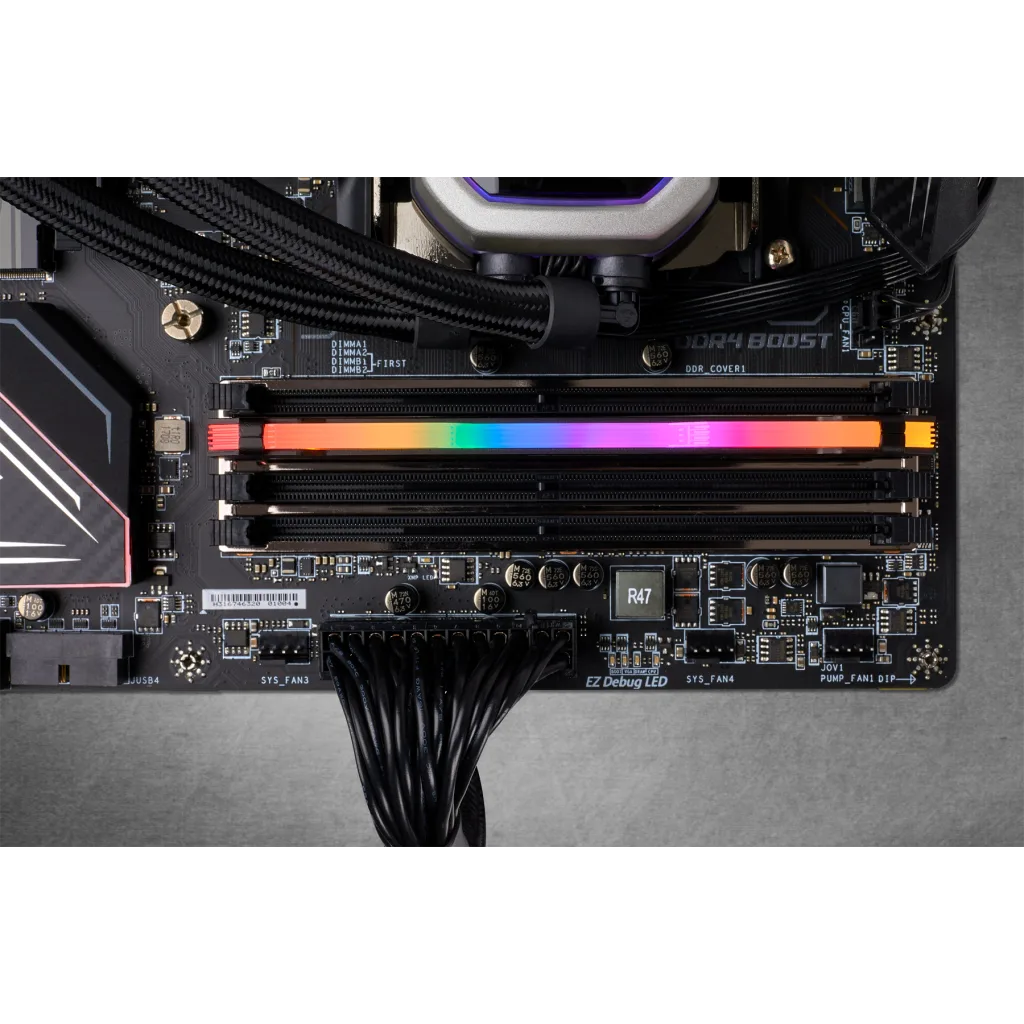 VENGEANCE® RGB PRO 8GB (1 x 8GB) DDR4 DRAM 3200MHz C16 Memory Kit — Black