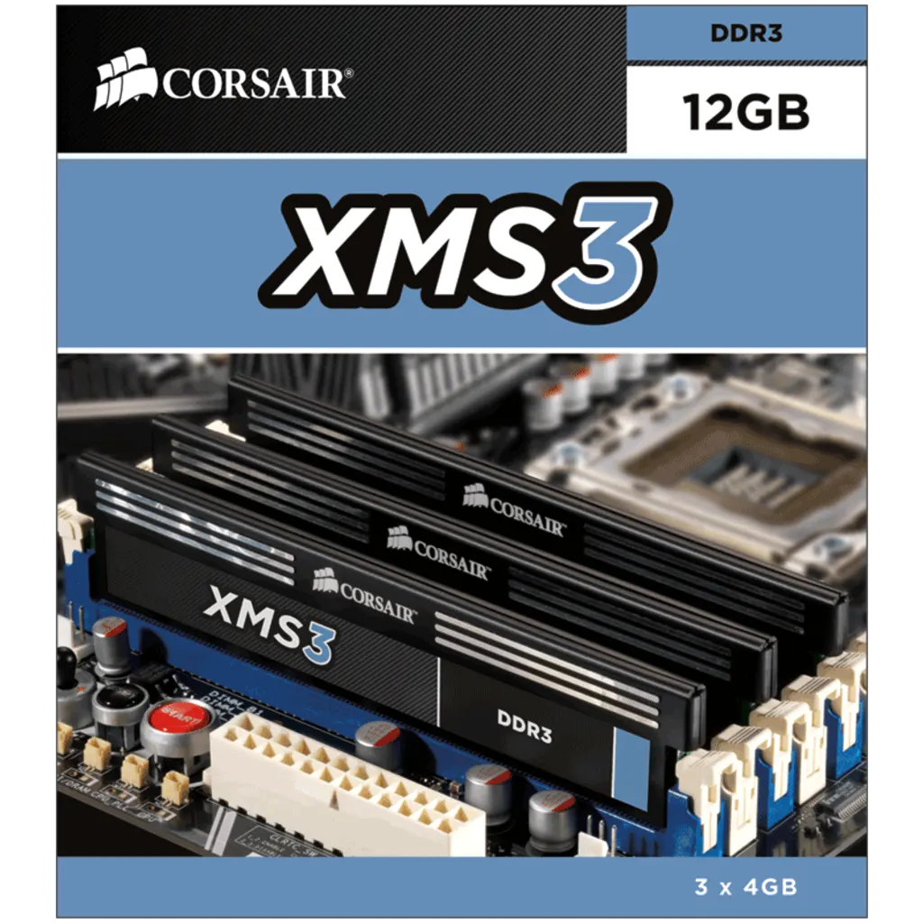 XMS3 — 8GB (2x4GB) DDR3 1600MHz C9 Memory Kit