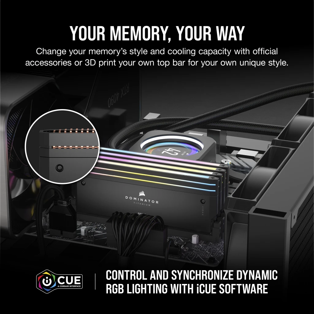 Luxury and Performance Combined – Introducing CORSAIR DOMINATOR TITANIUM  DDR5 Memory
