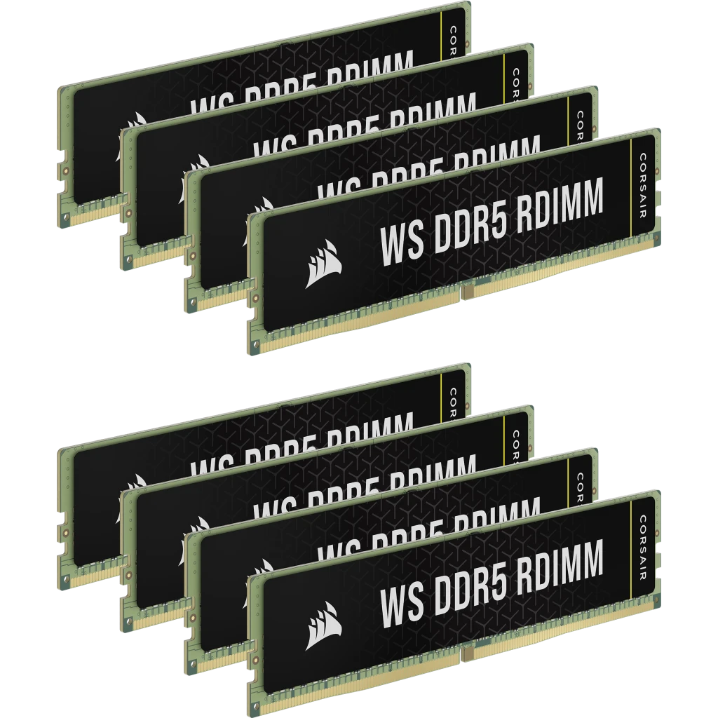 WS DDR5 ECC RDIMM 128GB (8 x 16GB) DDR5 DRAM 5600MT/s CL40 メモリキット