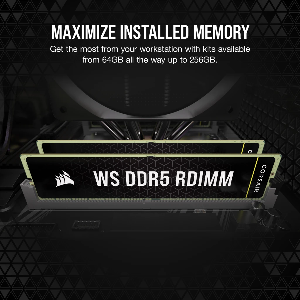 WS DDR5 ECC RDIMM 256GB (8 x 32GB) DDR5 DRAM 5600MT/s CL40 Memory Kit