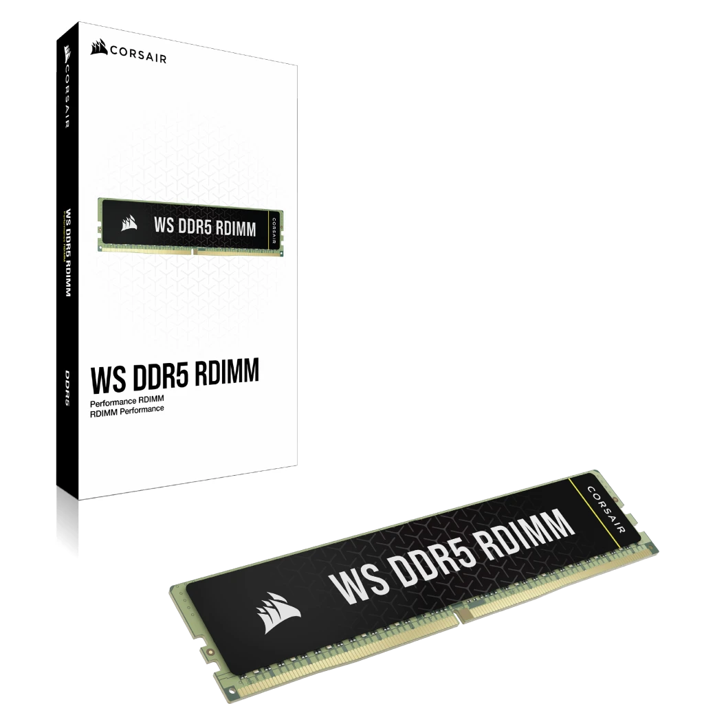 CORSAIR WS DDR5 ECC RDIMM 64GB (4x16GB) 6000MHz CL40 Intel