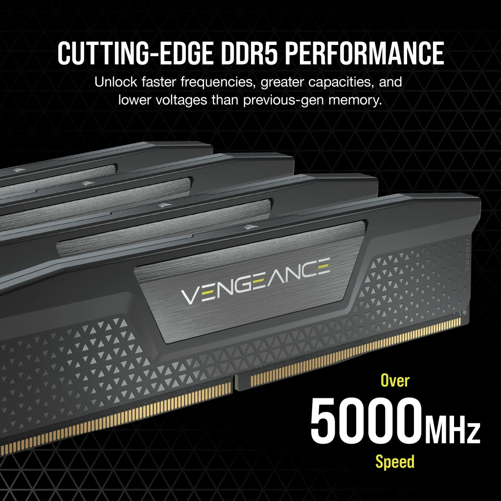 VENGEANCE® 32GB (2x16GB) DDR5 DRAM 6000MT/s CL36 Memory Kit — Black