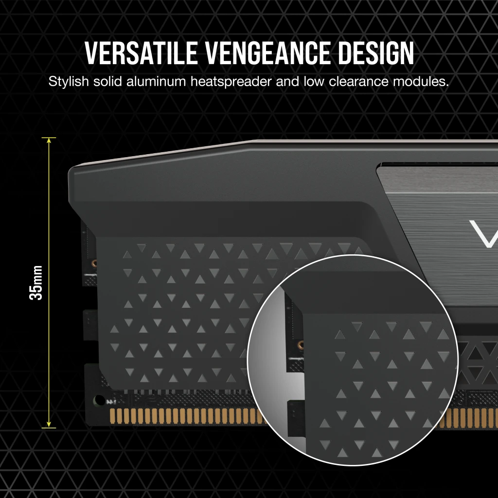 VENGEANCE® 16GB (1x16GB) DDR5 DRAM 5600MT/s CL40 Memory Kit — Black