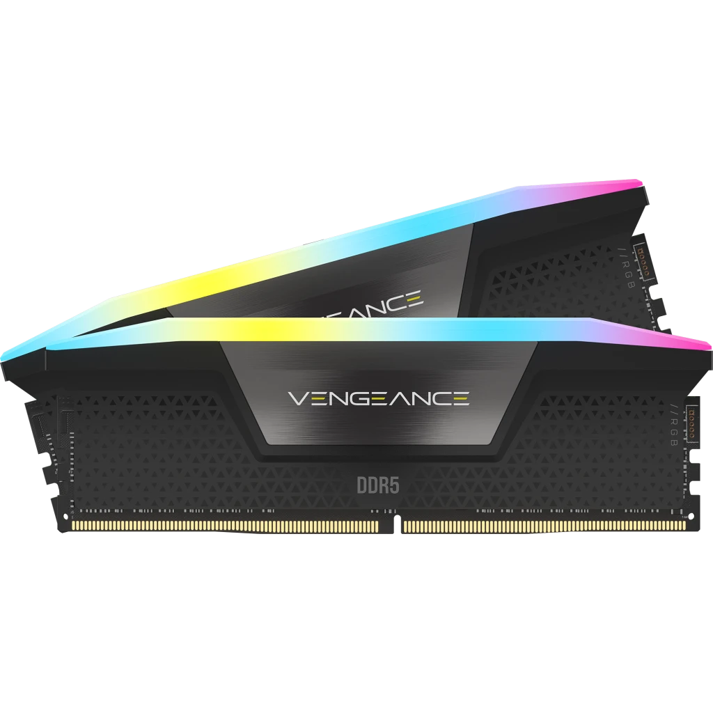 VENGEANCE® RGB 32GB (2x16GB) DDR5 DRAM 7200MT/s CL34 Memory Kit — Black
