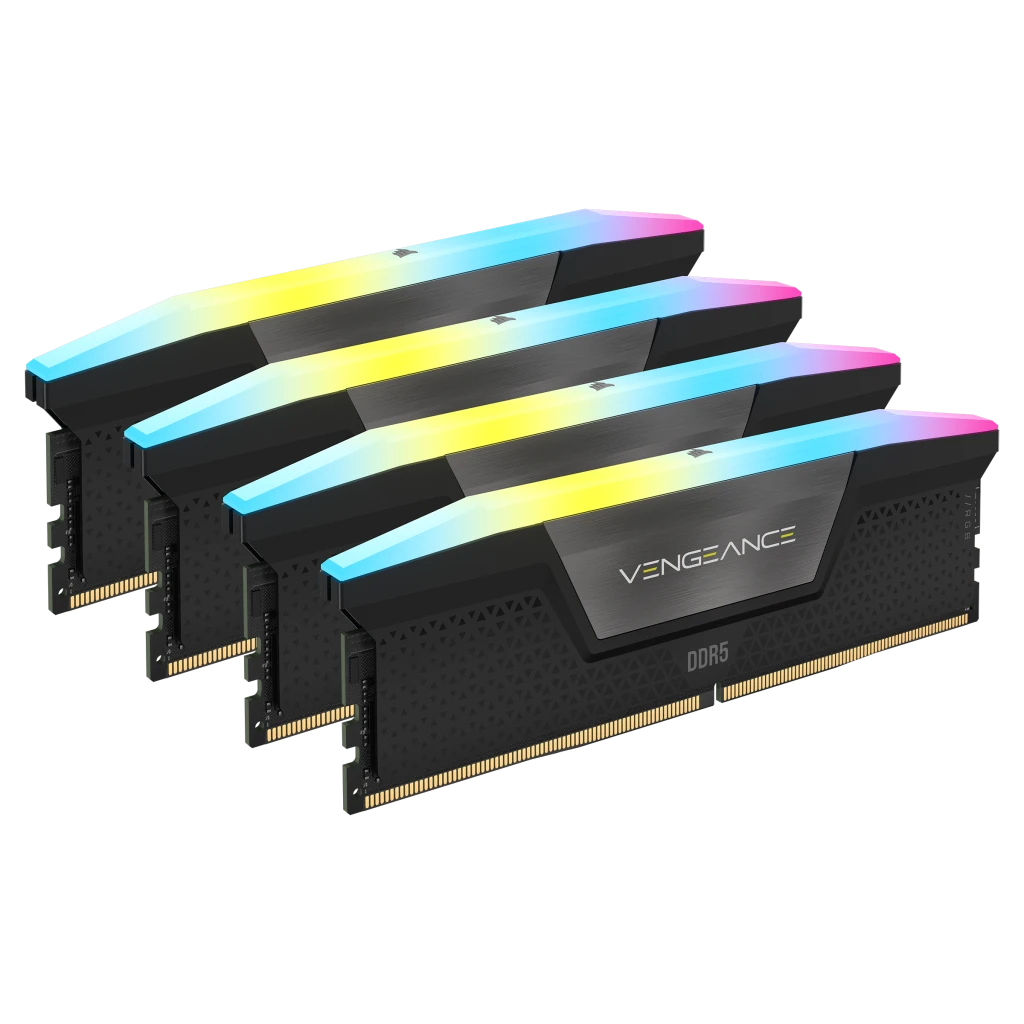 VENGEANCE® RGB 128GB (4x32GB) DDR5 DRAM 5600MT/s CL40 Memory Kit