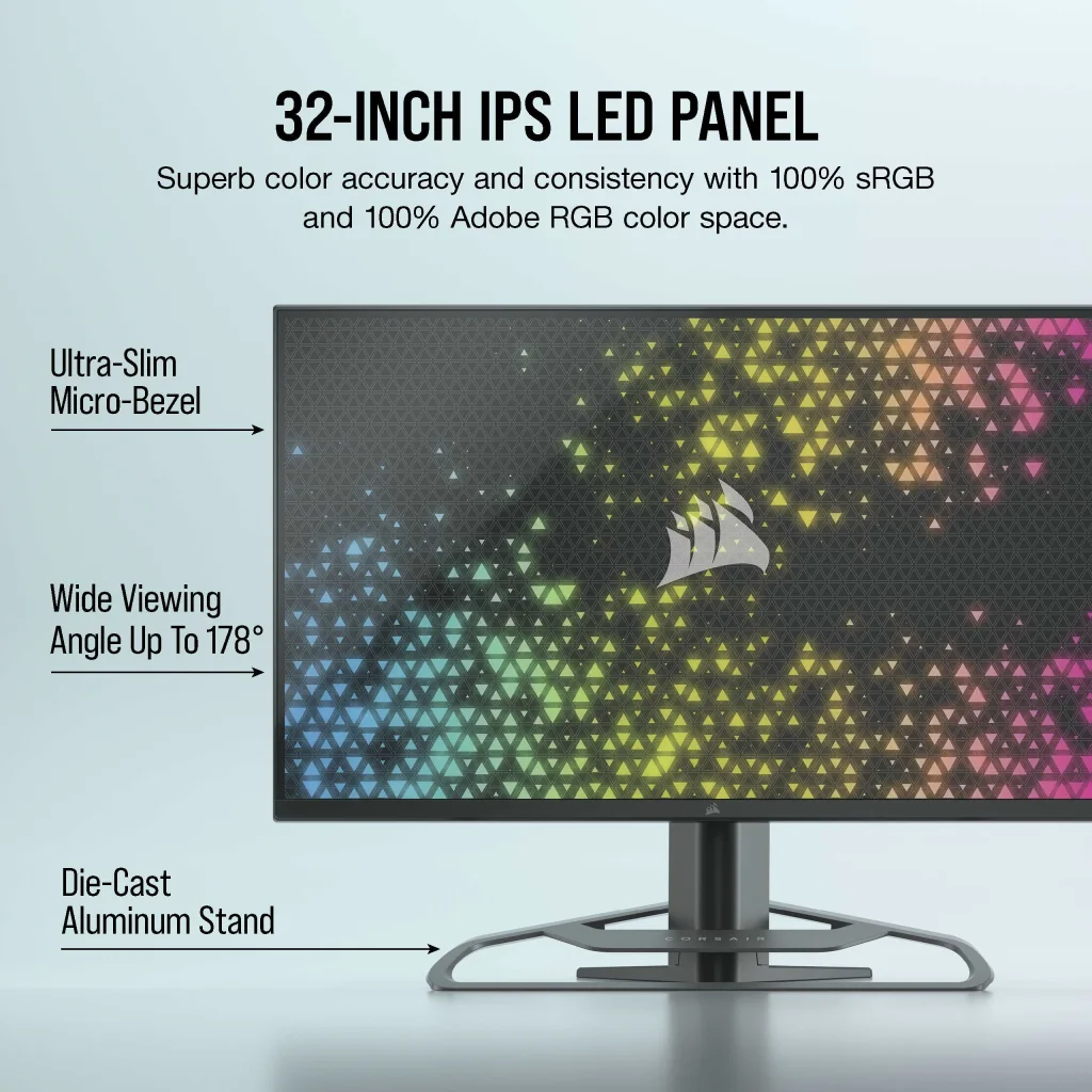 CORSAIR XENEON 32UHD144 32-Inch IPS UHD (3840 x2160), 144Hz