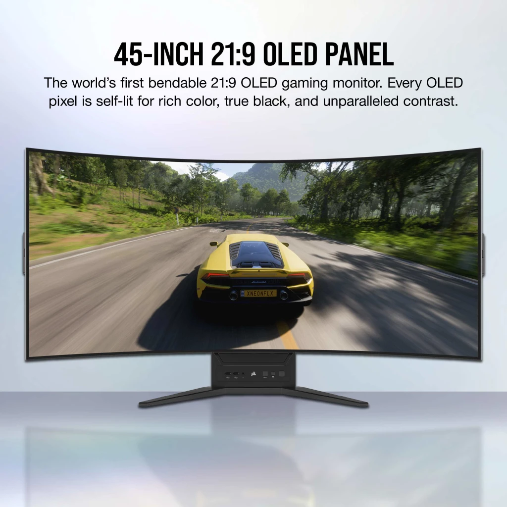 Ecran PC Corsair Gaming 45WQHD240 Flex Xeneon Incurvé 45 OLED Noir -  CM-9030001-PE