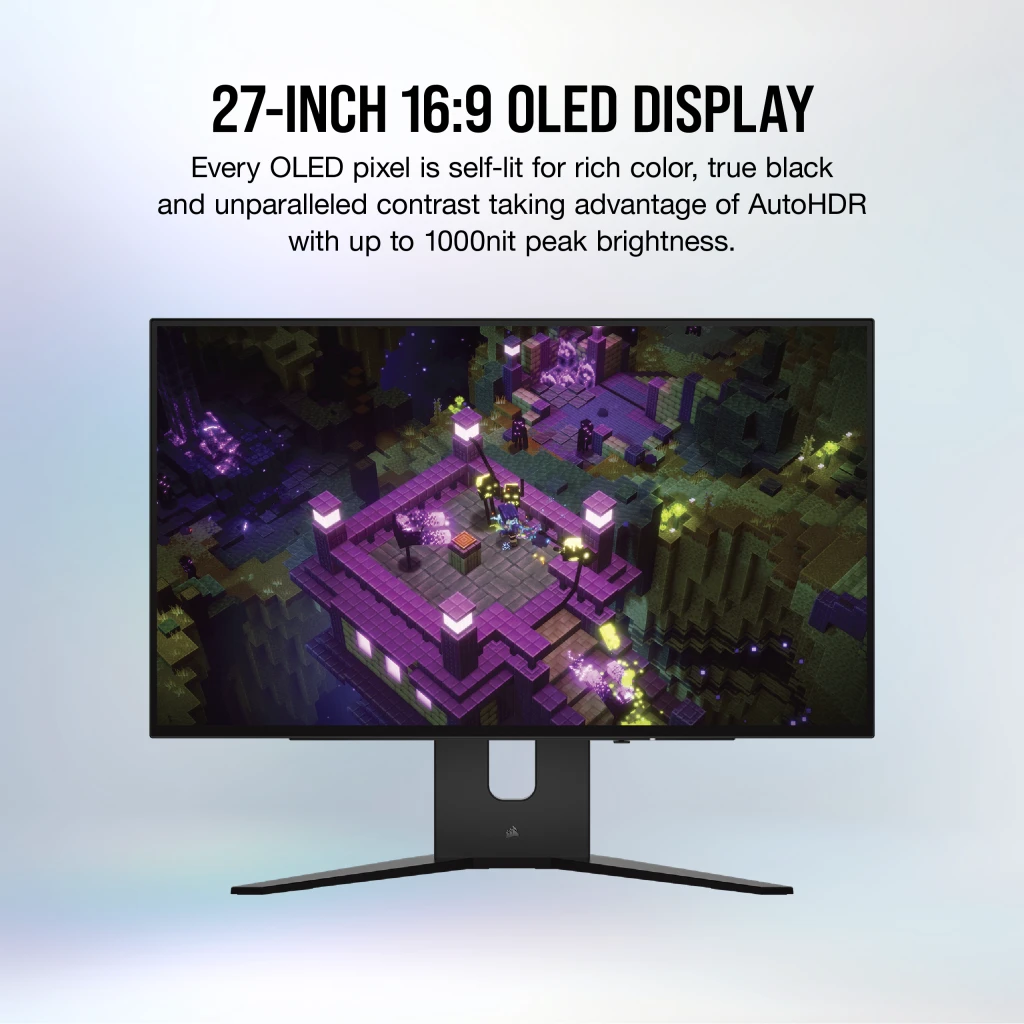 CORSAIR XENEON 27QHD240 OLED 27-Inch Gaming Monitor, 3440x1440, 240Hz,  0.03ms GtG, HDR with 1000nit Peak Brightness, 1.5M:1 Contrast Ratio, 1.07  Billion Colors