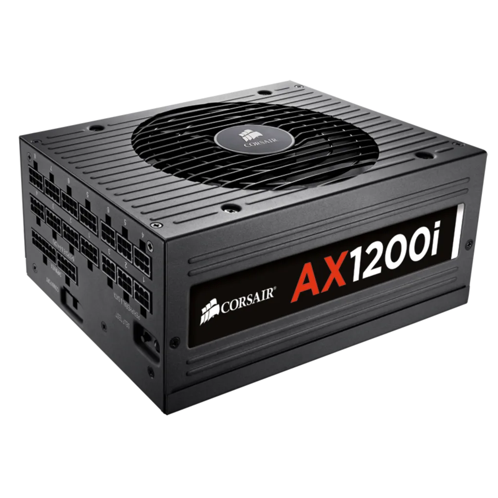 AX1200i Digital ATX Power Supply — 1200 Watt 80 PLUS® PLATINUM Certified  Fully-Modular PSU (EU Plug)