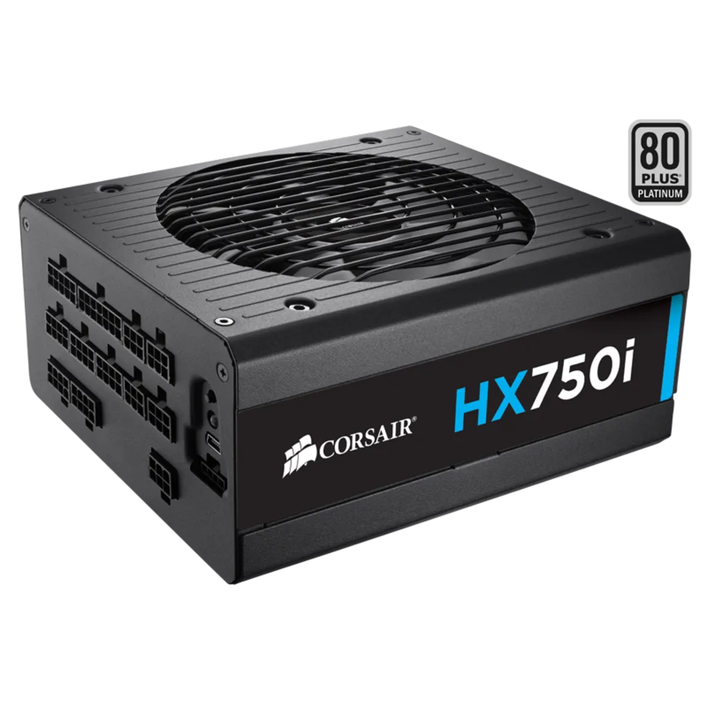 HXi Series™ HX750i High-Performance ATX Power Supply — 750 Watt 80 Plus®  PLATINUM Certified PSU (KR Plug)