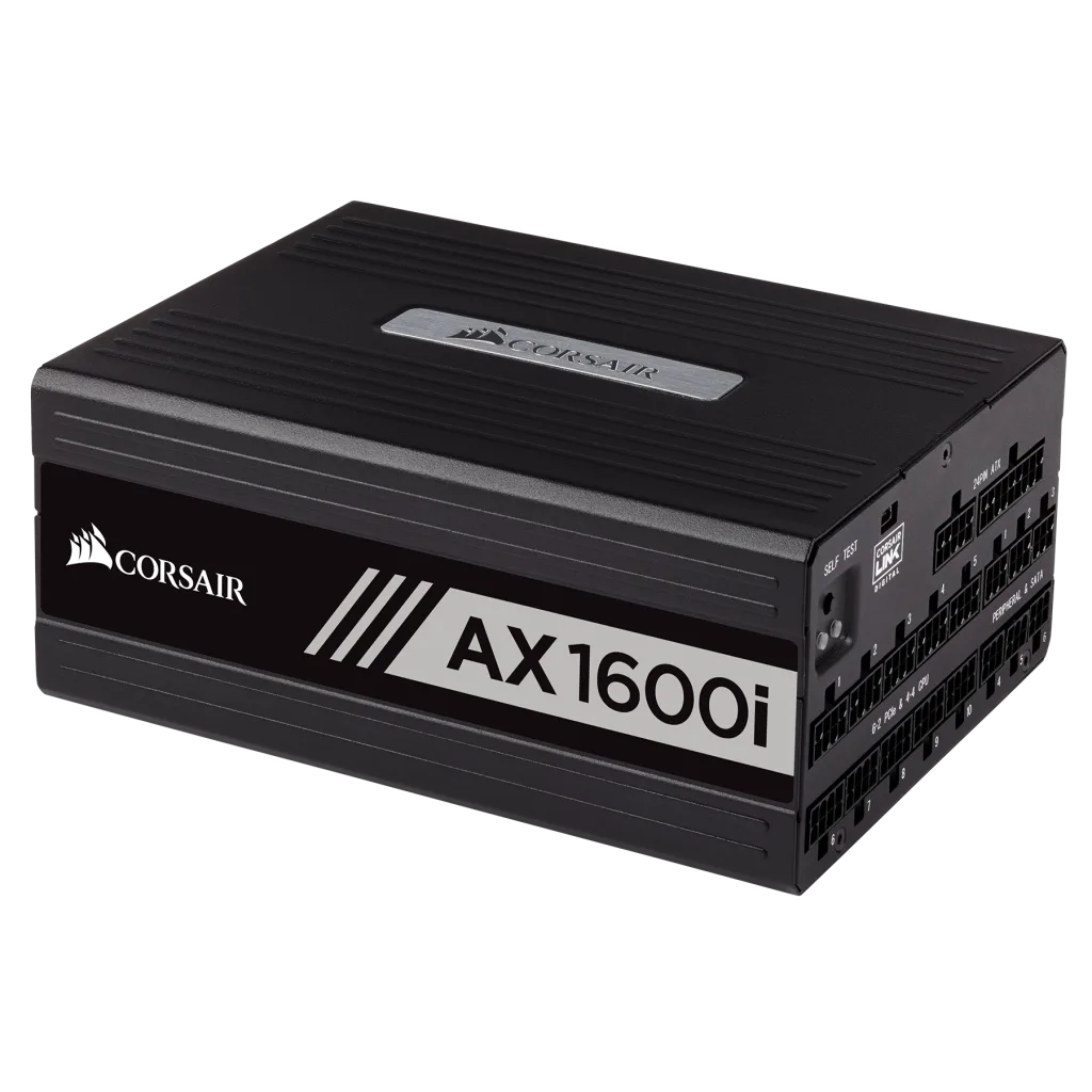 電源ユニット Corsair AX1600i 1600W 80PLUS TITANIUM AX1600i Digital ATX Power Supply — 1600 Watt Fully-Modular