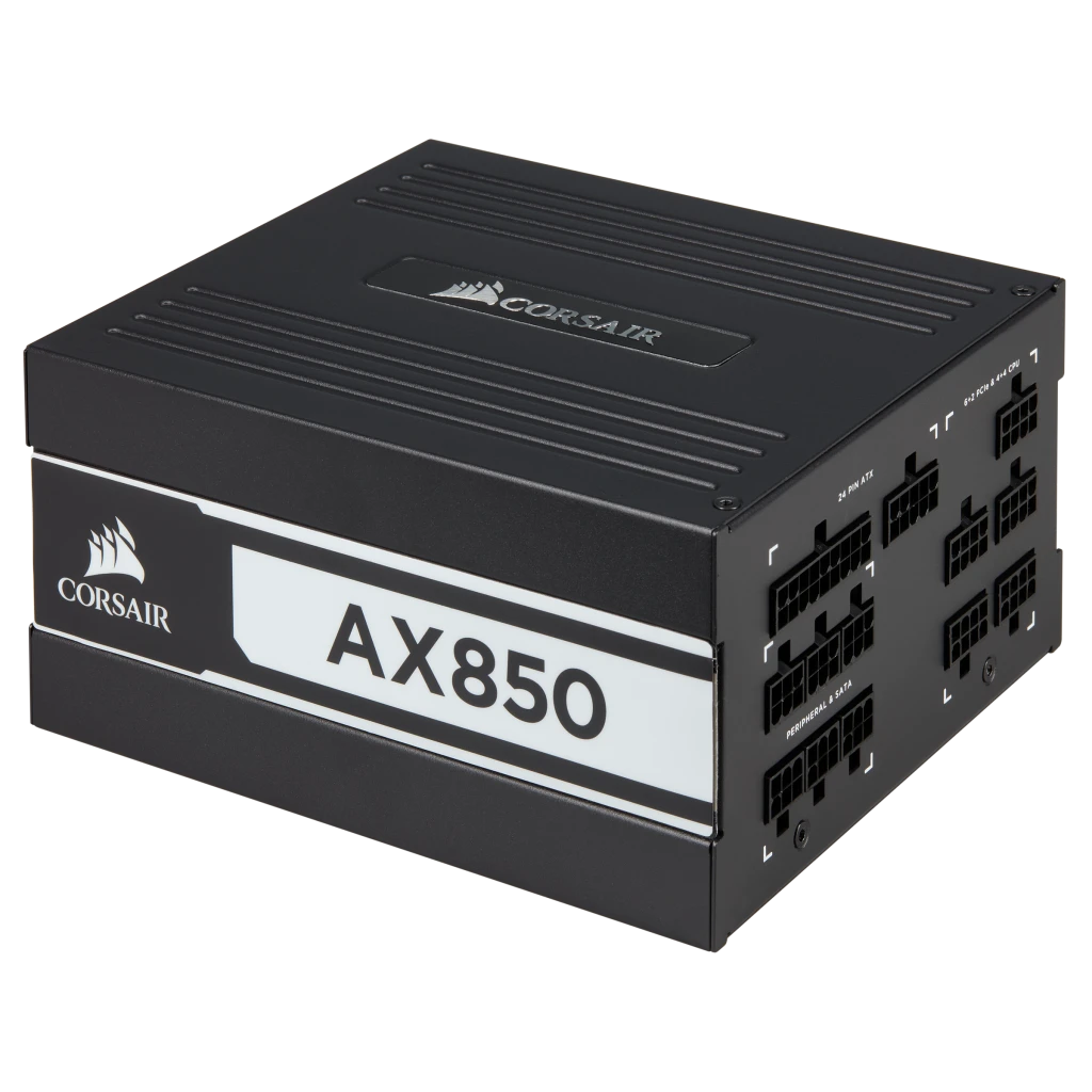 AX Series AX850 — 850瓦80 PLUS®钛金认证全模块化ATX PSU