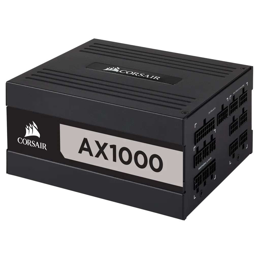 AX Series™ AX1000 — 1000 Watt 80 PLUS® Titanium Certified Fully Modular ATX  PSU (EU)
