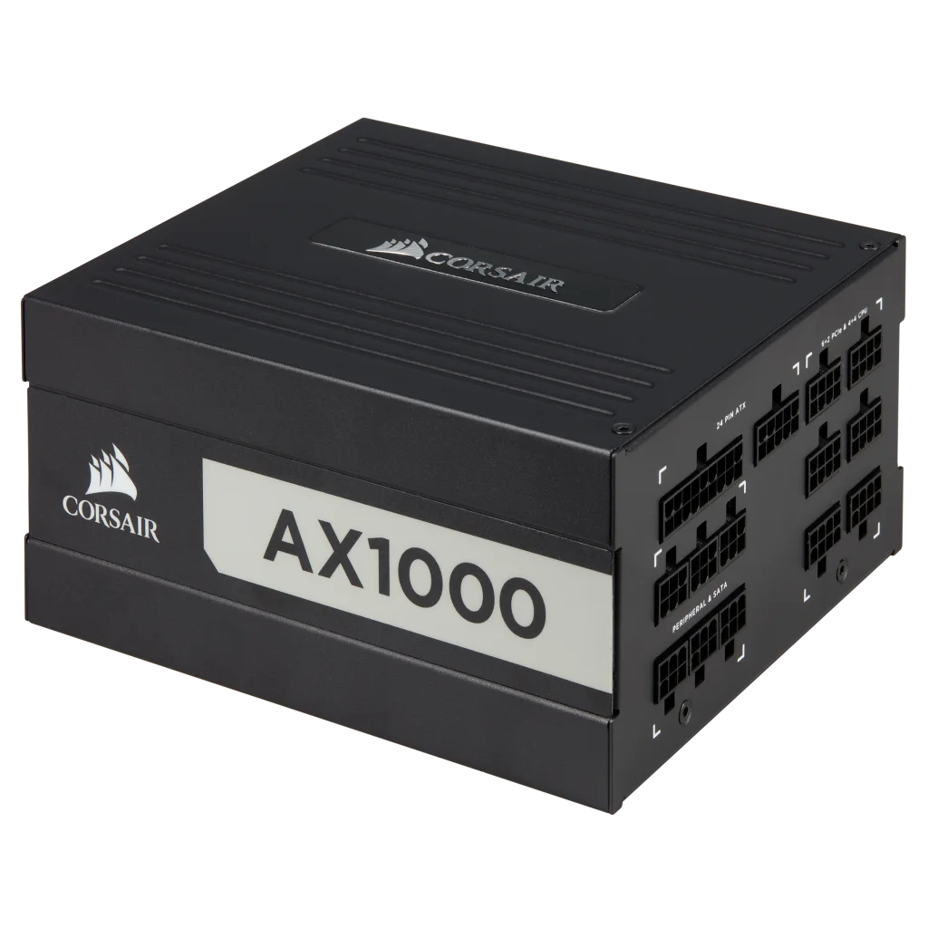 AX Series™ AX1000 — 1000 Watt 80 PLUS® Titanium Certified Fully Modular ATX  PSU