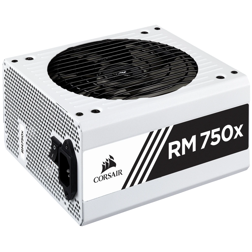 RMx White Series™ RM750x — 750 Watt 80 PLUS® Gold Certified Fully