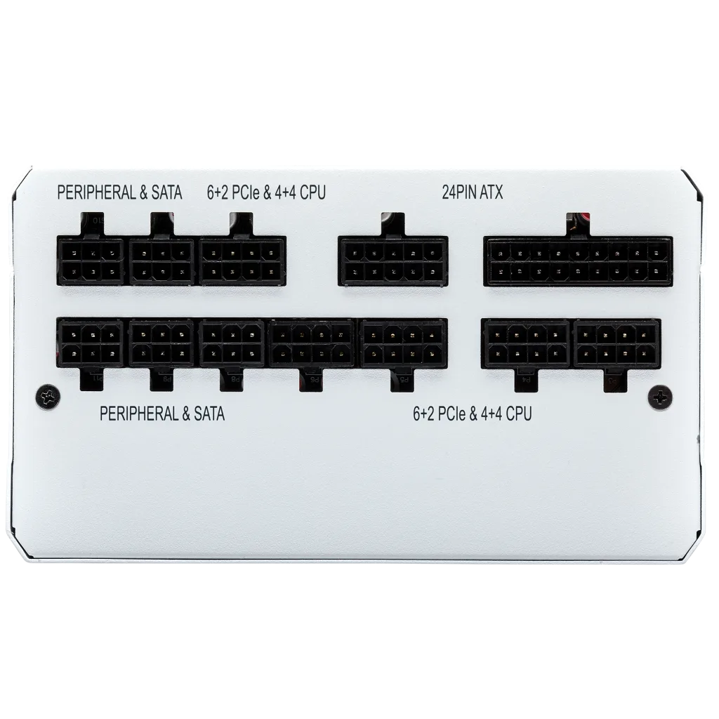 RMx White Series™ RM850x — 850 Watt 80 PLUS® Gold Certified Fully Modular PSU (UK)