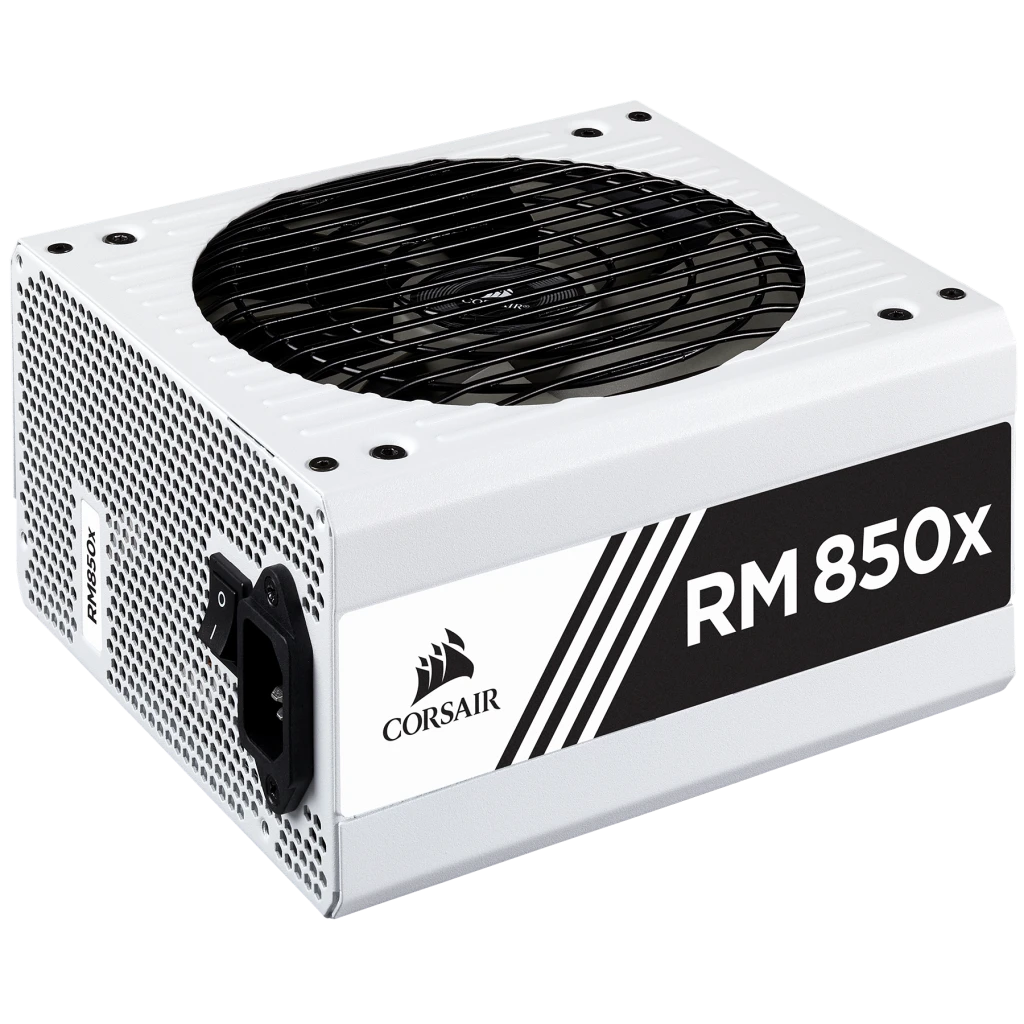 RMx White Series™ RM850x — 850 Watt 80 PLUS® Gold Certified Fully