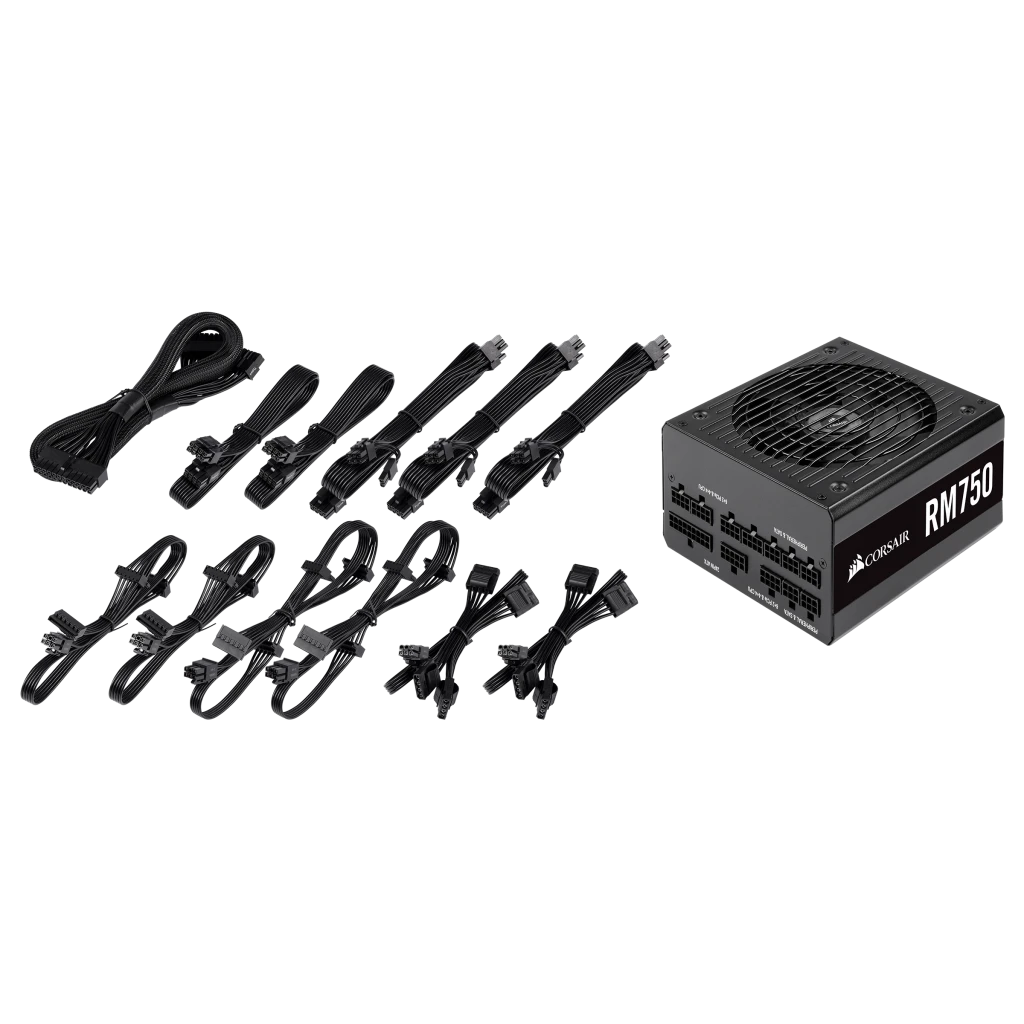 RM Series™ RM750 — 750 Watt 80 PLUS® Gold Certified Fully