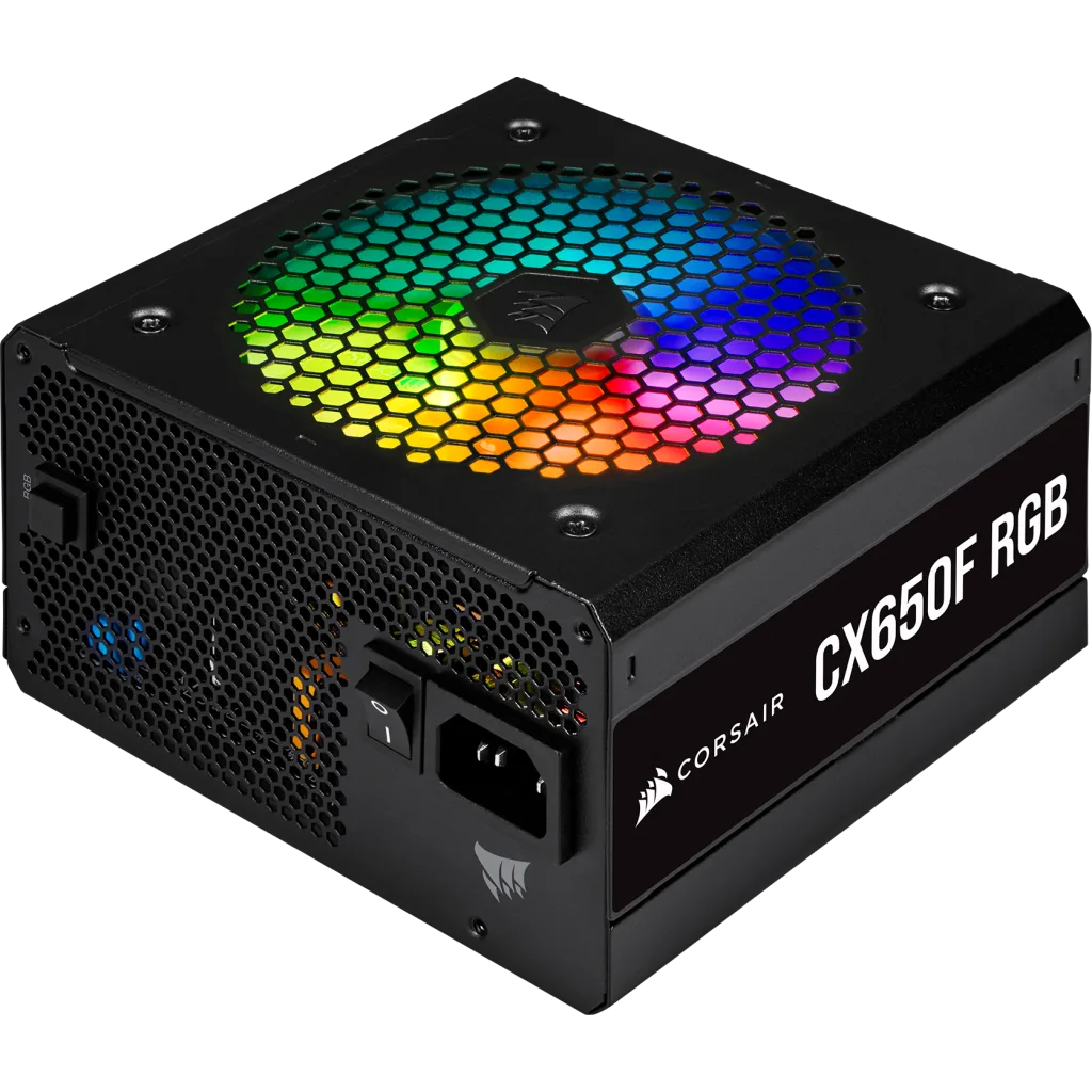 CX Series™ CX650F RGB — 650 Watt 80 Plus® Bronze Certified Fully Modular RGB PSU (IN)