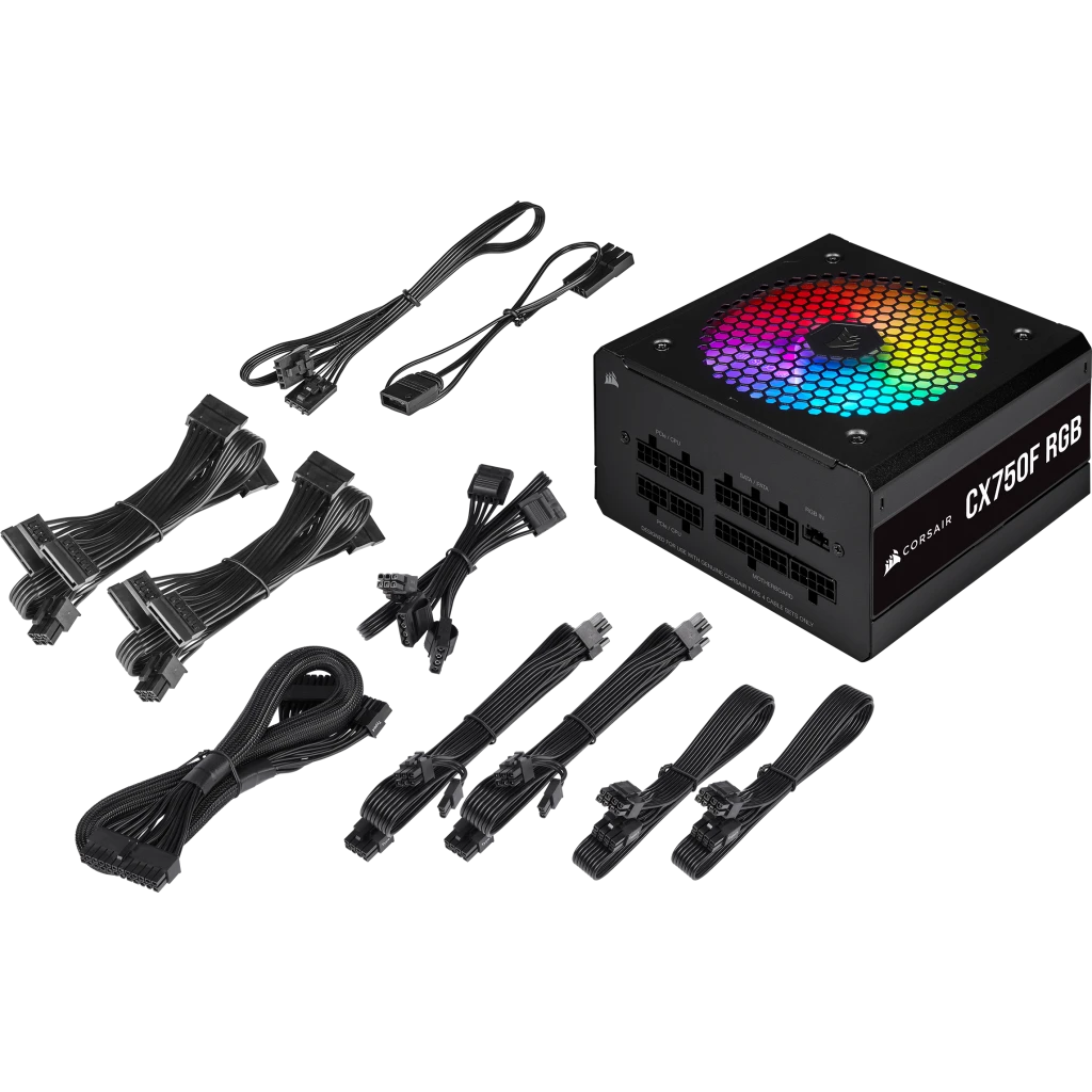 CX Series™ CX750F RGB — 750 Watt 80 Plus® Bronze Certified Fully Modular RGB PSU (IN)